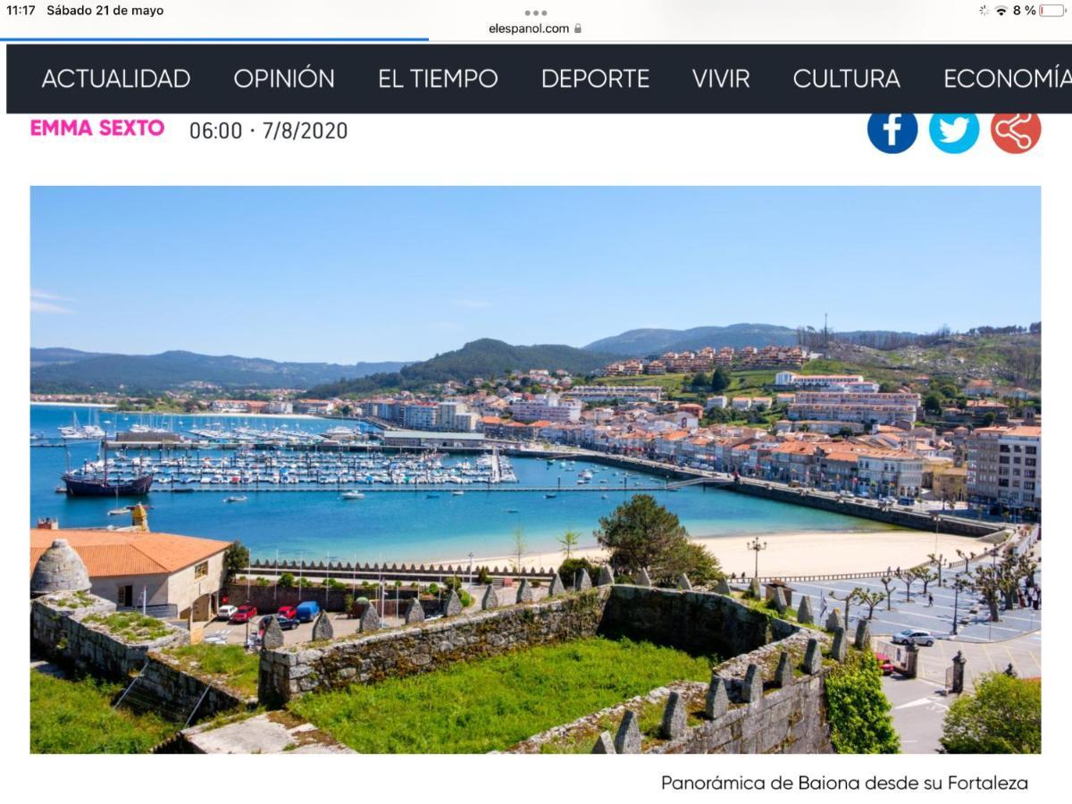Ferienwohnung Loft Ladeira Real Baiona Exterior foto